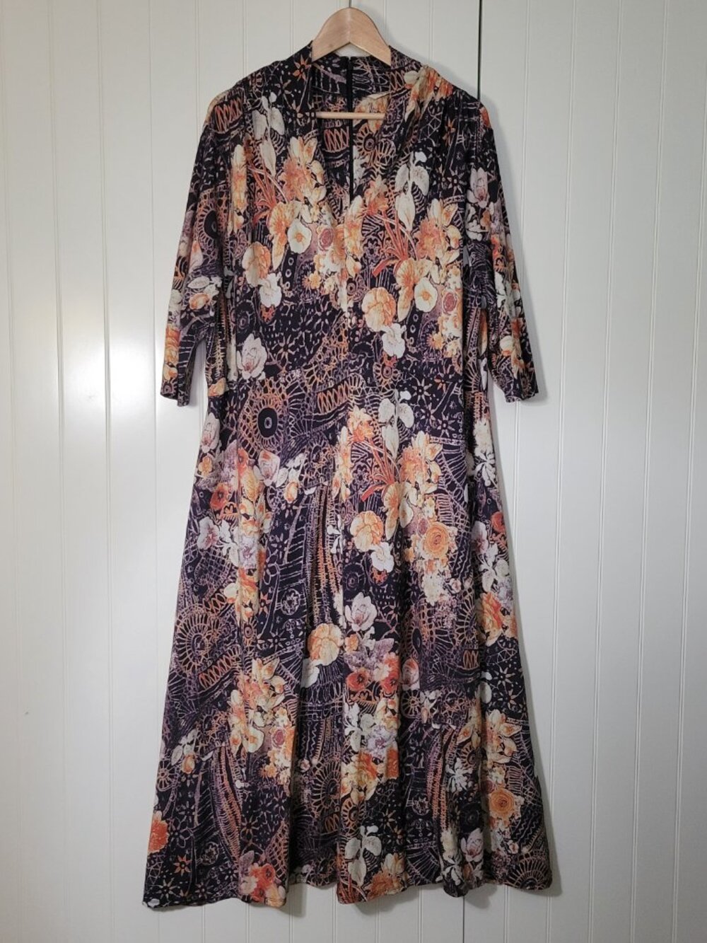 Soft Surroundings Naima Boho Festival Hippie Cottagecore Floral Print Maxi Dress - Picture 16 of 16